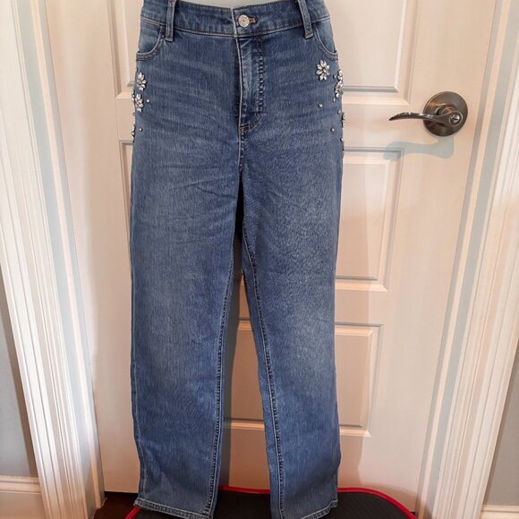 Talbots Flawless 5-Pocket Jeans Ankle length Size 14 NWT - Picture 2 of 5